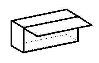 Bridge Wall Cabinet - 1 Flip