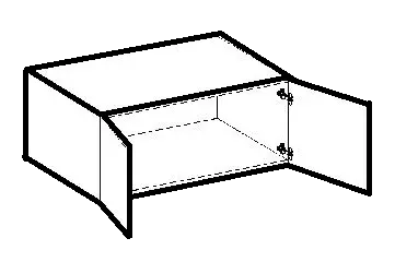 Bridge Wall Cabinet - 2 Doors Full Depth