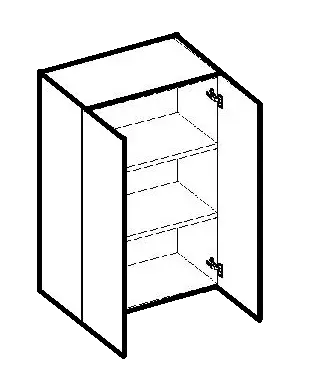 Wall Cabinet - 2 Doors